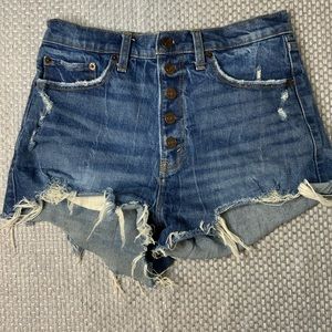 Abercrombie & Fitch high rise mom shorts